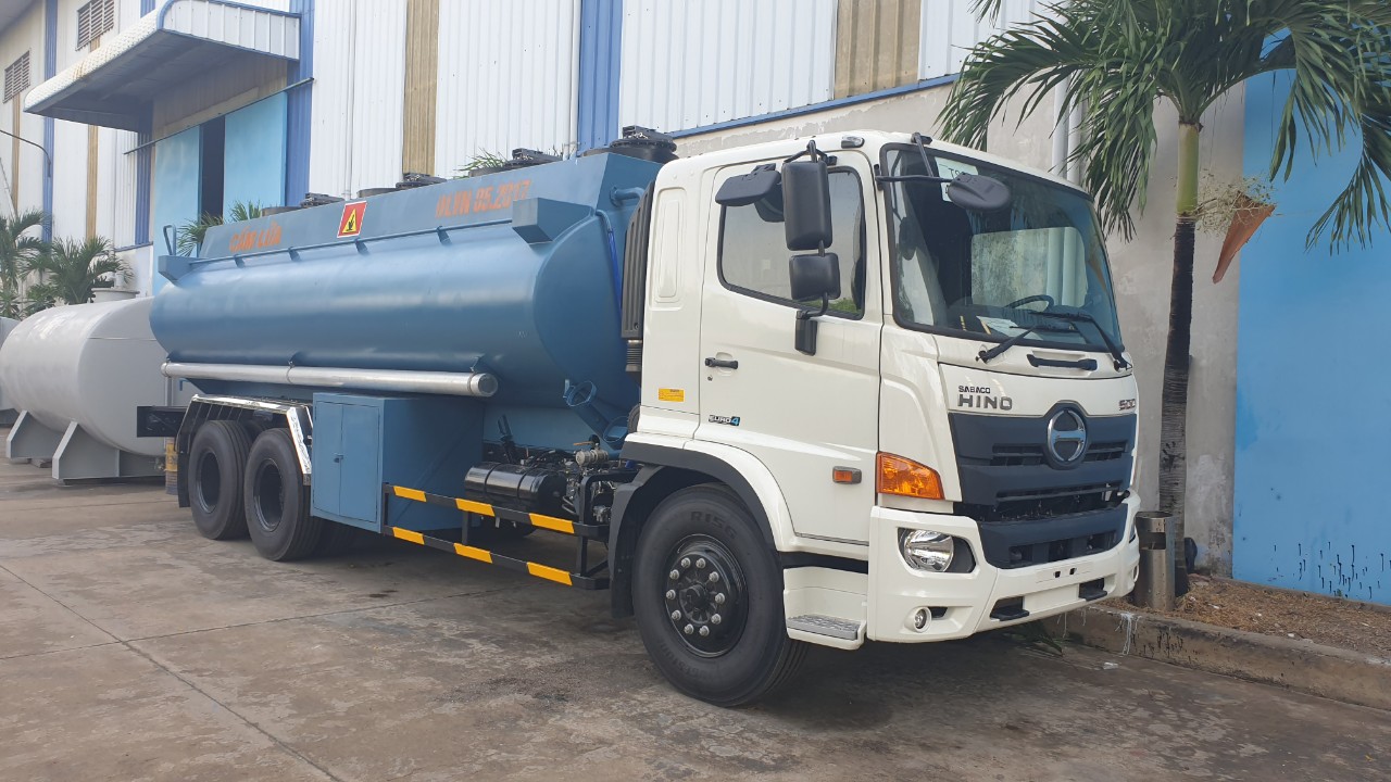 Xe bồn xăng dầu Hino 18 khối 1 cầu