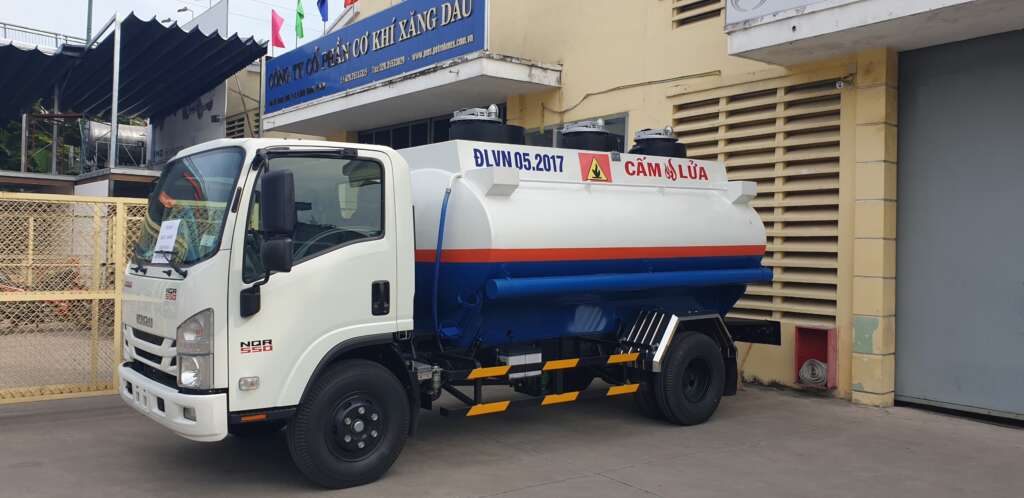 Xe bồn xăng dầu Isuzu 7 khối